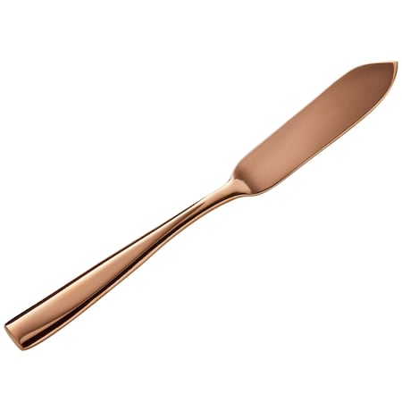 Bon Chef Manhattan, Butter Knife, Mirror Finish, 18/10, 6.63" - Rose Gold , set of 12 S3010RG